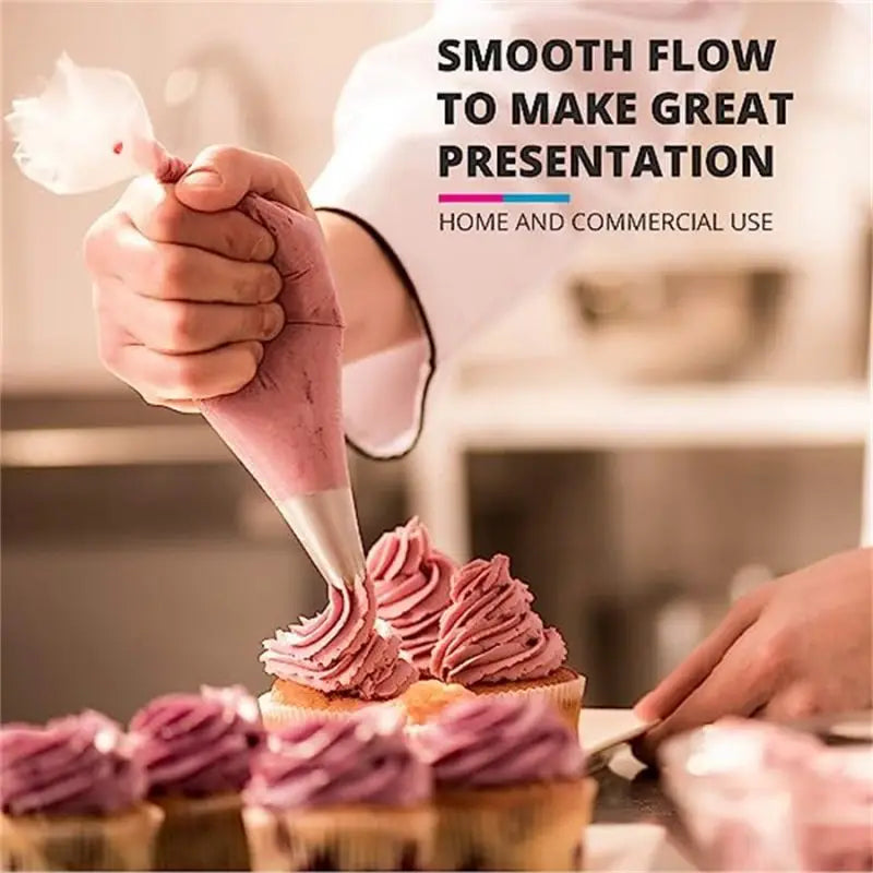 100pcs Disposable Piping Bags, Large Pastry Bags, Cake Decorating Bags, Large Piping Bags, Icing Bags for Cake Decorating