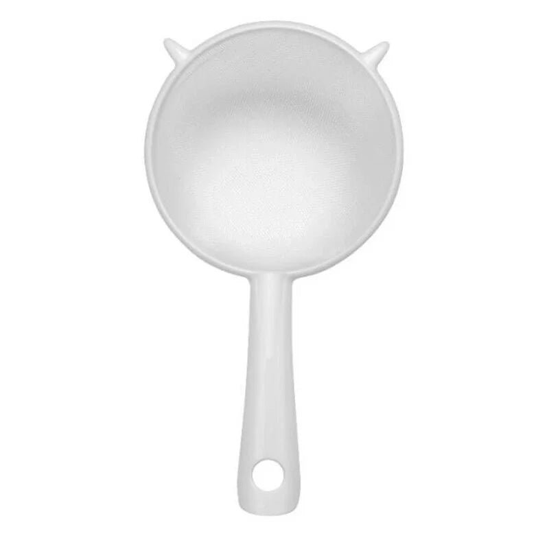 Kitchen Handheld Plastic Sieve Tea Strainer Flour Sifter Filter Reusable Handheld Filter Kitchen Accessories