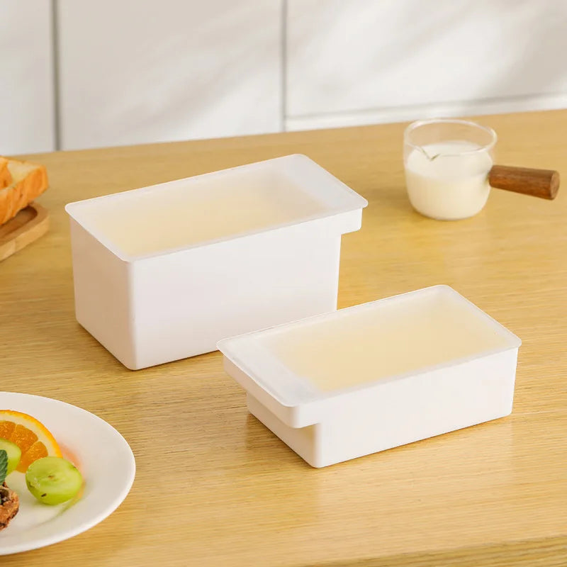 Butter Cutter Box with Lid Clear Lid and Cutter Space-Saving  Dustproof Durable Cheese Storage Box For Home Food Storage