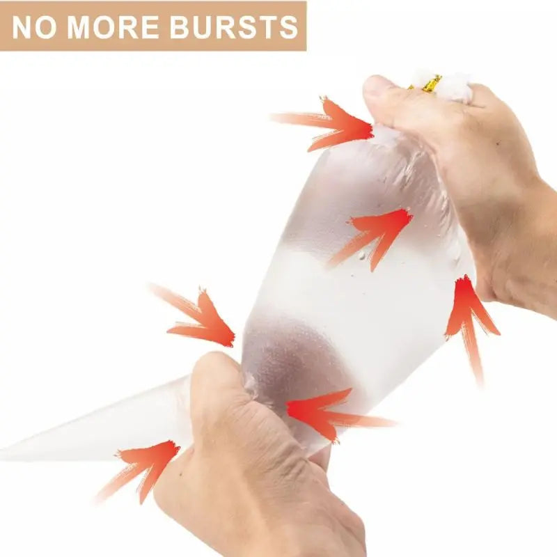 100pcs Disposable Piping Bags, Large Pastry Bags, Cake Decorating Bags, Large Piping Bags, Icing Bags for Cake Decorating