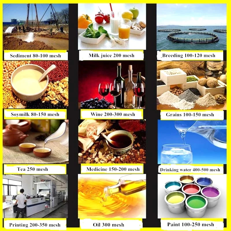 2-500M Round 304 Stainless Steel Lab Sieve Aperture Standard Sifters Shakers Kitchen Flour Powder Filter Screen Soil Strainer