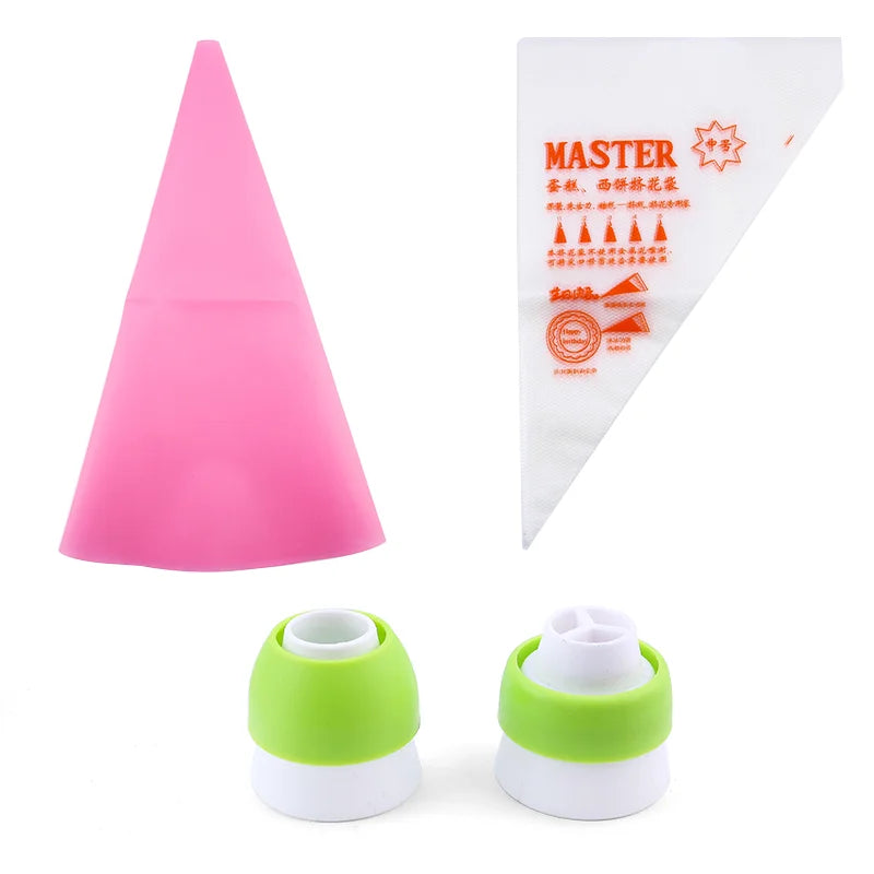 FAIS DU Russian Mounted Mouth Set Stainless Steel Kitchen Baking Supplies Set Cake Decoration Tools Nozzles Pastry Bag Set