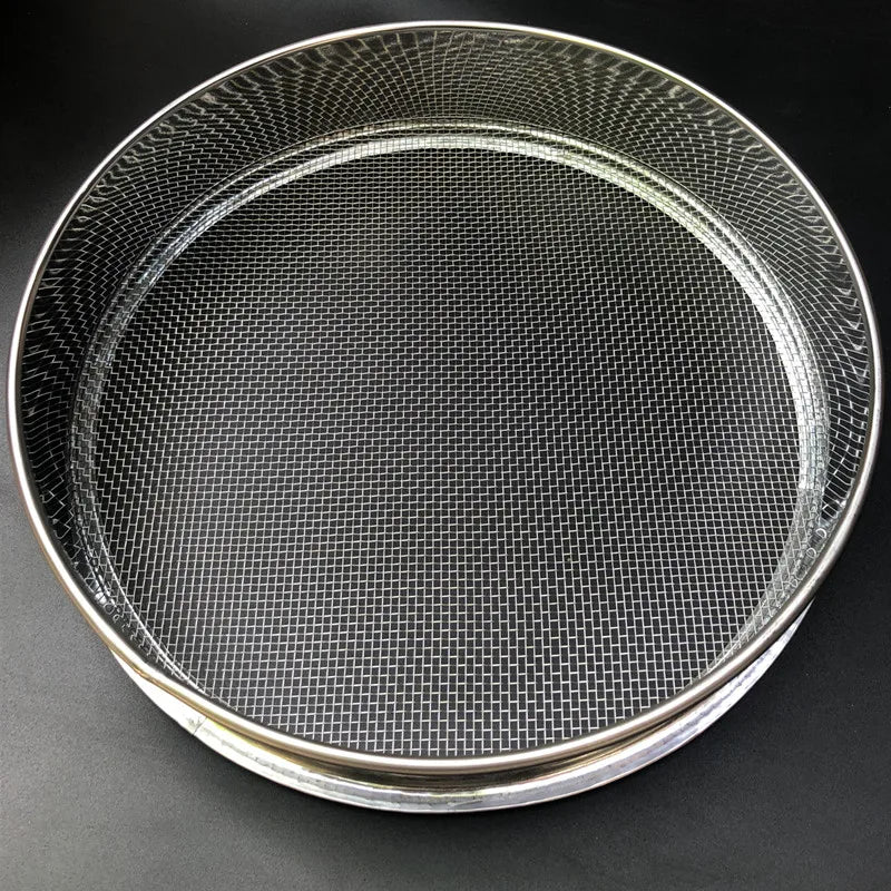 2-500M Round 304 Stainless Steel Lab Sieve Aperture Standard Sifters Shakers Kitchen Flour Powder Filter Screen Soil Strainer