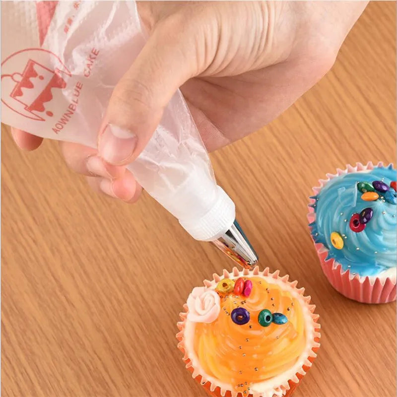 100/50/20 PCS Disposable Pastry Bags Cake Cream Decoration Kitchen Icing Food Preparation Bags Cup Cake Piping Tools For Baking