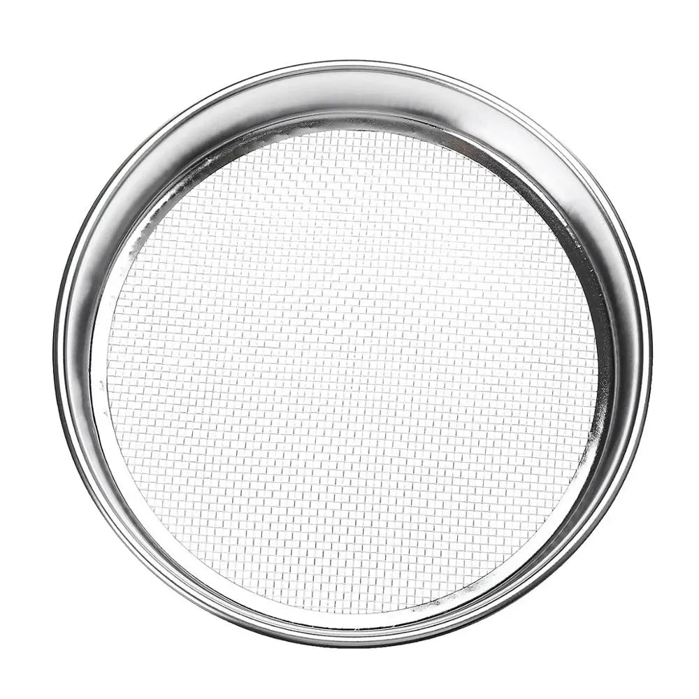 4-300M Round 304 Stainless Steel Flour Sieve Kitchen Food Bean Filter Screen Lab Powder Filter Sieve Strainer Sifter Baking