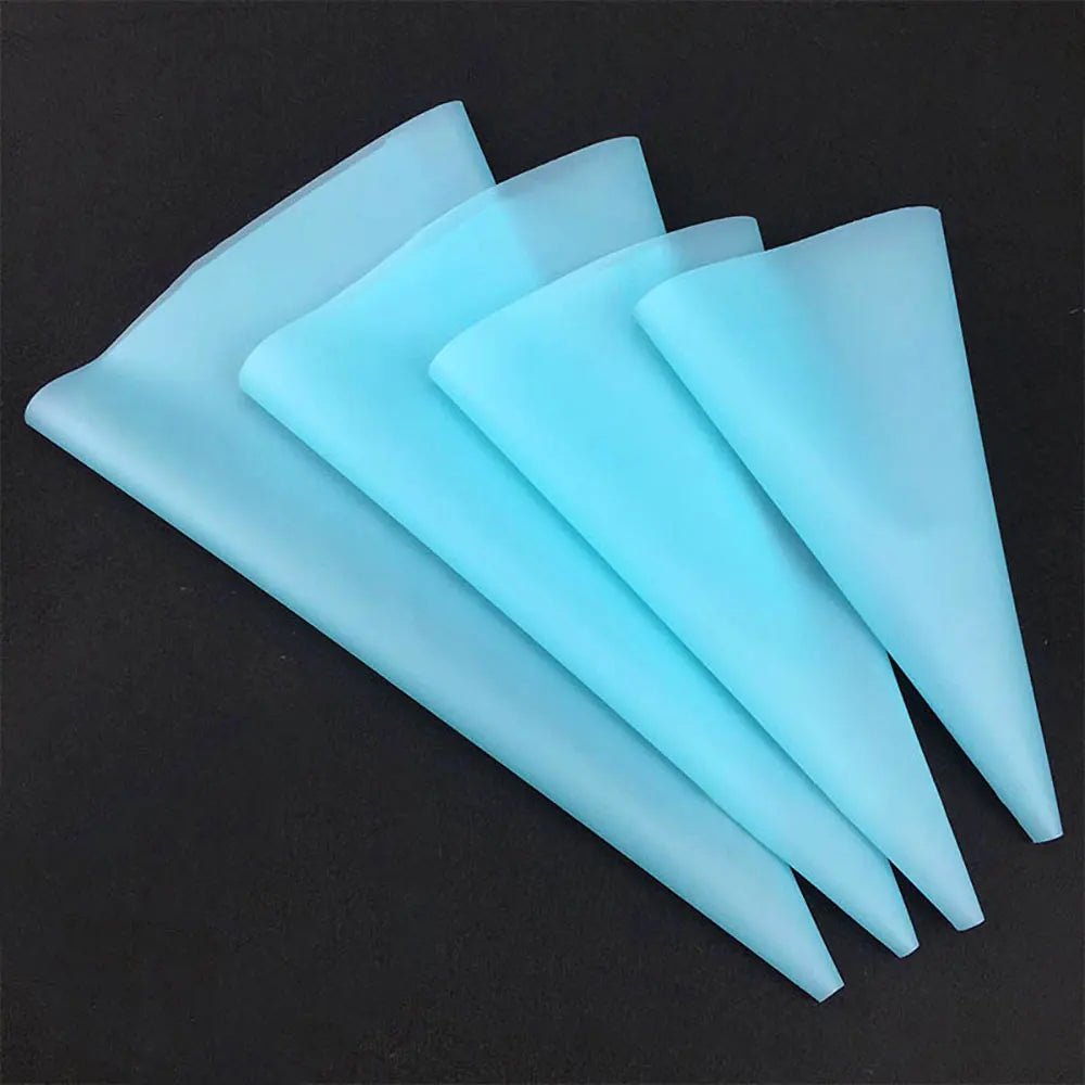 Silicone world 4Pcs Kitchen Gadgets Cream Pastry Bag DIY Cake Decorating Food Grade EVA Baking Accessories Reusable Piping Bags