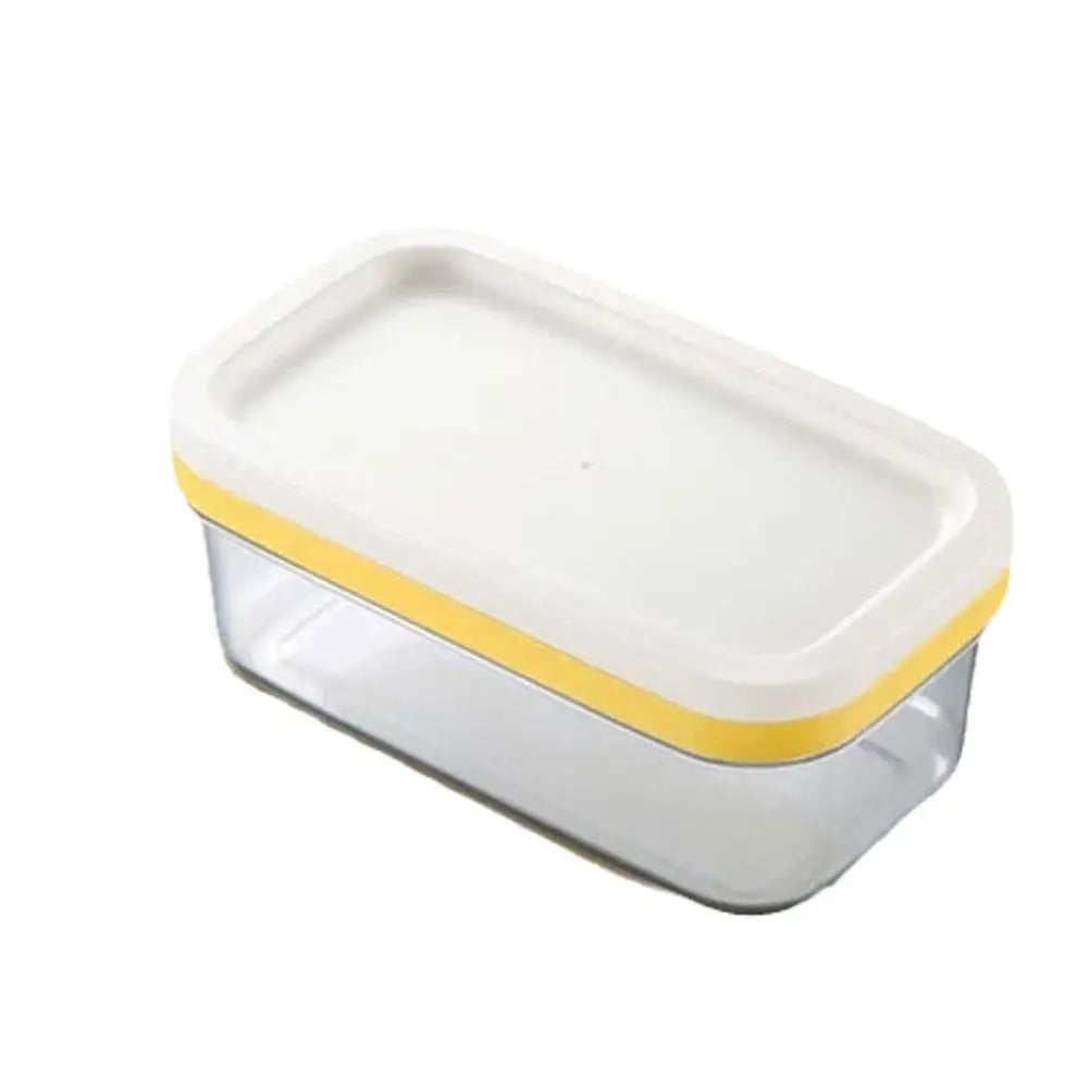 Butter Box With Lid Butter Tray with Clear Lid and Cutter Box Kitchen Knife Cheese Cutter Airtight Rectangular Butter Storage