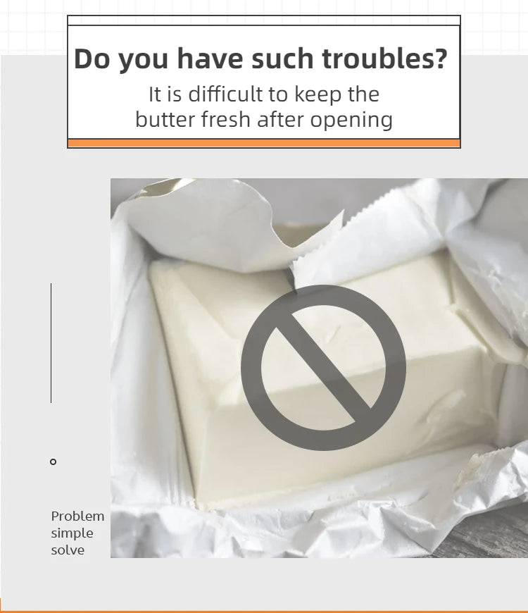 Joie MooMoo Butter Dish with Lid Butter container Butter Storage Box for Refrigerator Butter Cheese Storage Box Tableware