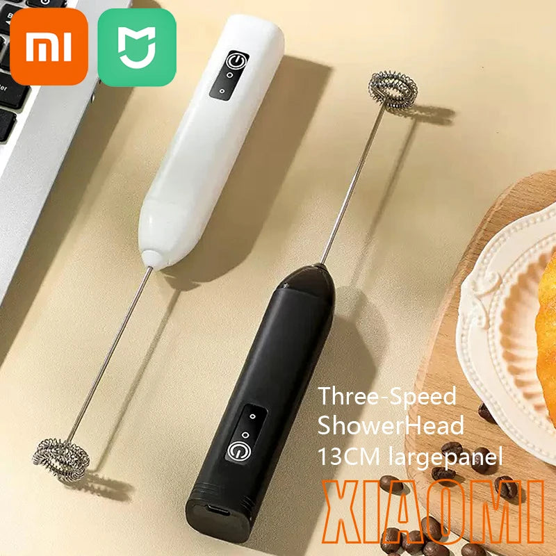 Xiaomi Electric Plastic Handle Egg Beater Egg Stirrer Milk Frother Foamer Mixer