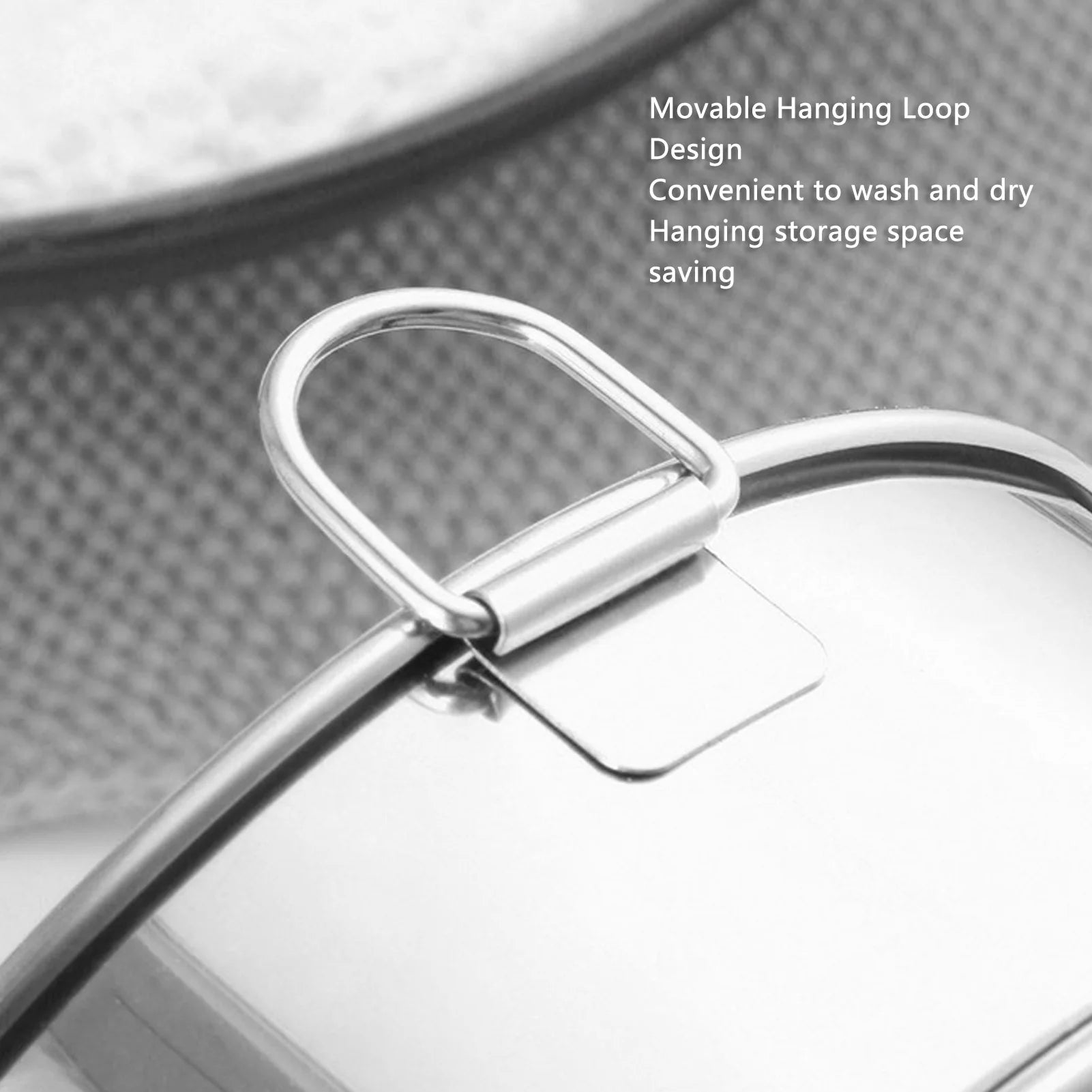 Round Sifter 80 Mesh Large Size Silver Titanium Plated Filter Anti Stick Coated Stainless Steel Flour Sieve for Powdered Sugar