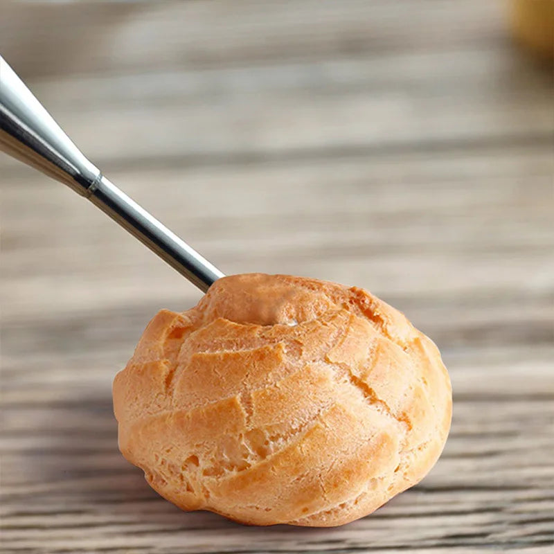 DIY Reusable Puff Cake Tip Silicone Pastry Bag Cream Butter Stainless Steel Nozzle Decor Baking Piping Bags Kitchen Tools