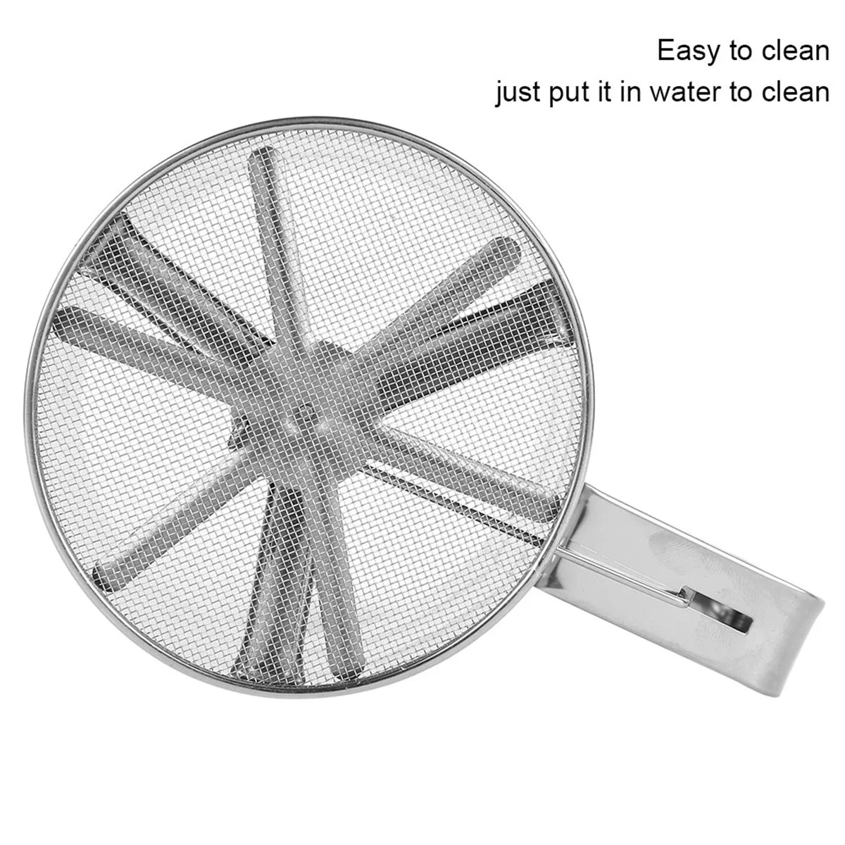 Flour Sifter for Baking Stainless Steel Handheld Flour Sifter Baking Sieve Cup w/ Hand Press Design Fine Mesh Sieve Flour Duster