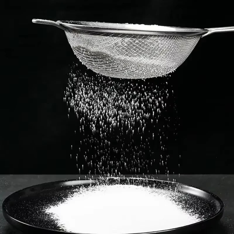 Stainless Steel Sieve Fine Mesh Filter Slotted Spoon Kitchen Accessories For Cooking Baking Oil Flour Strainer Sifter