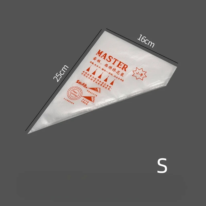 isposable Piping Bags 100PCS Kit Professional Cake Decorating Tools for Cupcakes Baking Fondant Pastry Cream Accessories