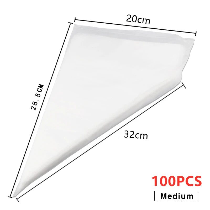 Disposable piping bags confectionery spout for cake Fondant Cake Cream Bag for Decorating Pastries Cakes Baking Tools