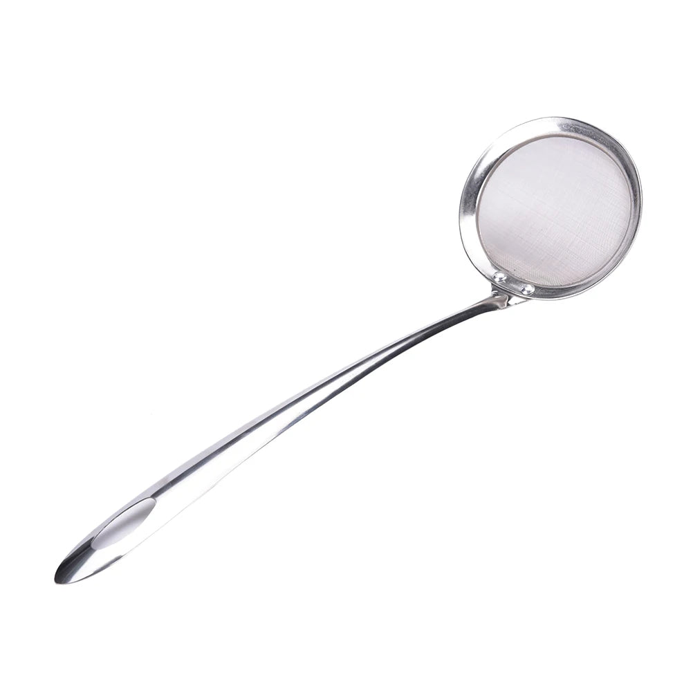 25/28/30cm Stainless Steel Wire Fine Mesh Oil Strainer Flour Colander Sieve Sifter Fryer Pastry Baking Tools Kitchen Accessories