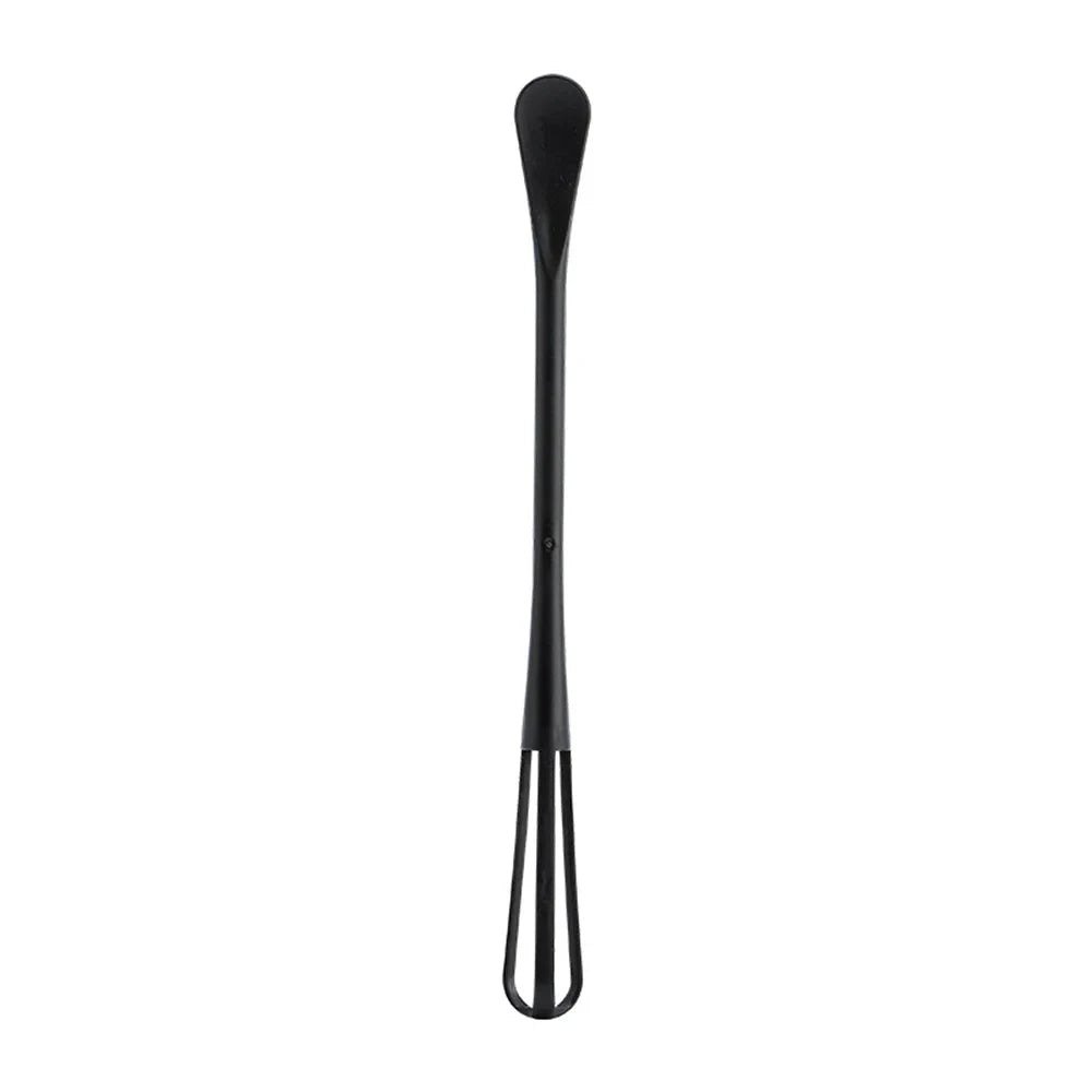 1/2PCS Small Mini Plastic Whisk Mixer Hand Egg Beater Stirrer Baking Blender Tool Double Head Whisk with Small Spoon Kitchen