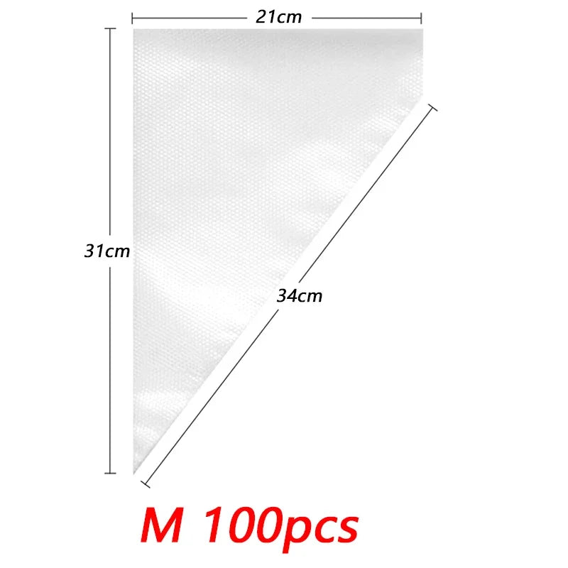 100/50/20 PCS S/M/L Disposable Pastry Bag Cake Cream Decorating Bag Icing Kitchen Baking Piping Bag Pastry Tip Tool Cake Tools
