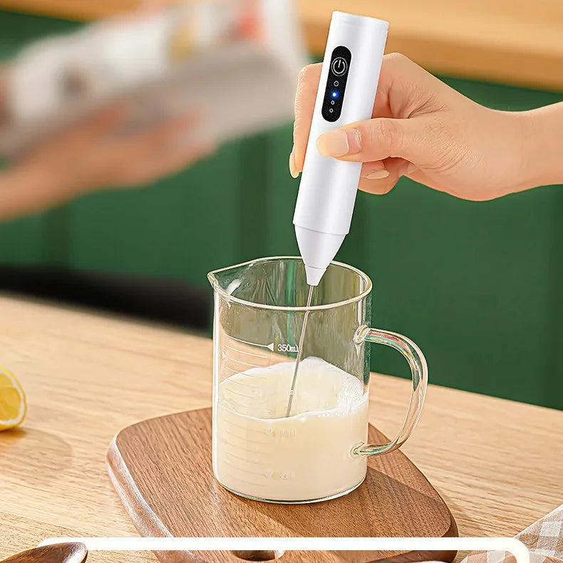 Rechargeable Wireless Electric Milk Frother Coffee Blender Egg Beater Whisk Milk Shaker Mixer Foamer Food Blender