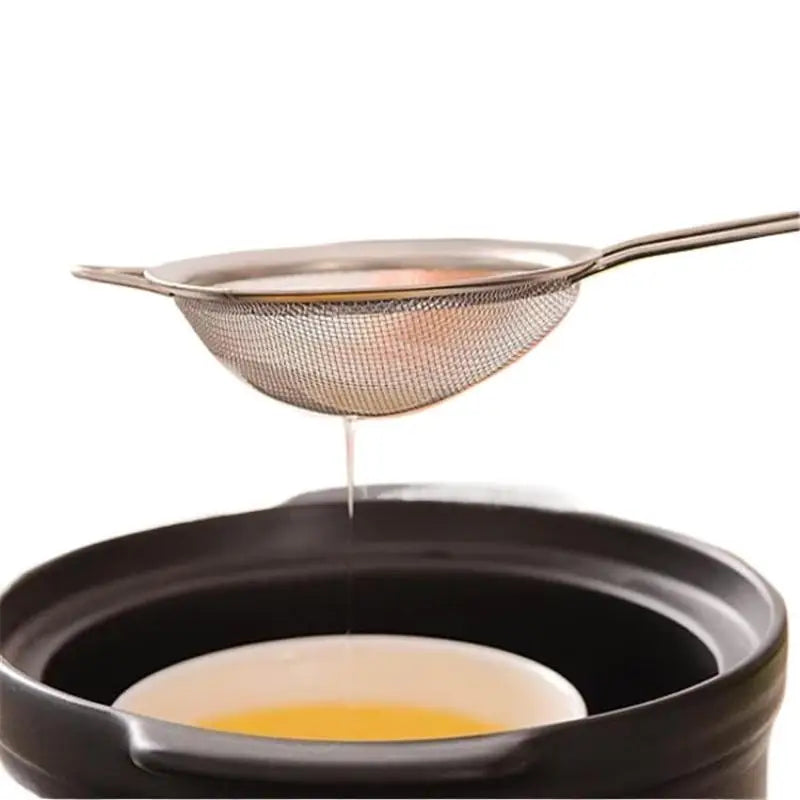 3pcs Multi-purpose Mesh Filter Strainer For Baking With Handle Flour Sieve Sifter Baking Accessories Easy To Filter Kitchen Tool