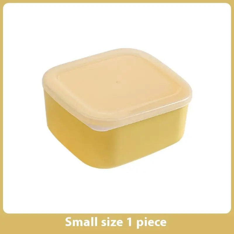 1Pc Butter Cheese Slice Holder With Lid Plastic Clear Cheese Box Sliced Cheese Container Fridge Storage Box Airtight Holder