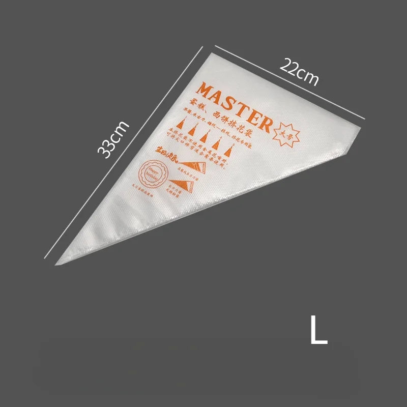 isposable Piping Bags 100PCS Kit Professional Cake Decorating Tools for Cupcakes Baking Fondant Pastry Cream Accessories