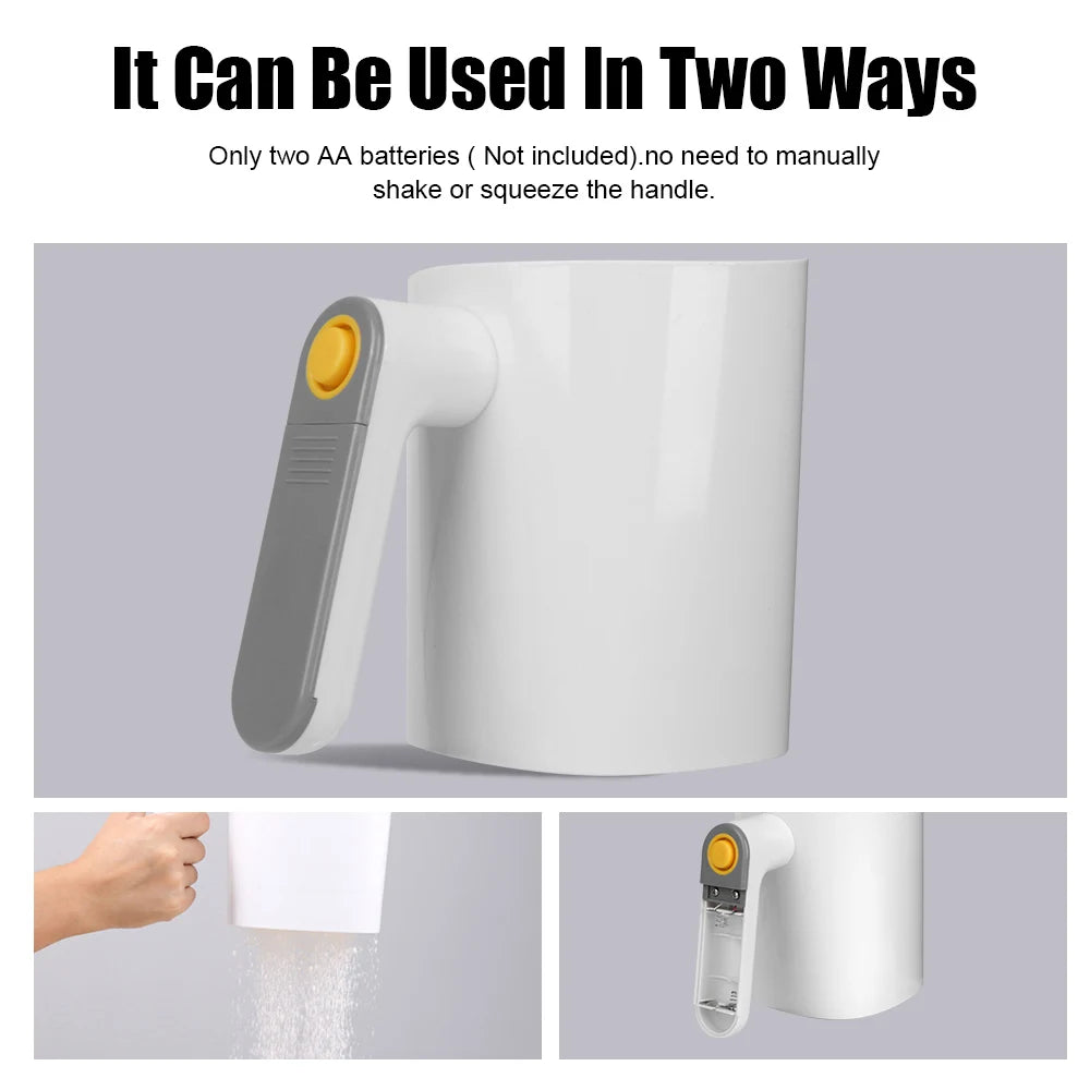 Handheld Icing Sugar Powder Electric Flour Sieve Screen Cup Shaped Baking Flour Sifter Kitchen Pastry Cake Tool Stainless Steel