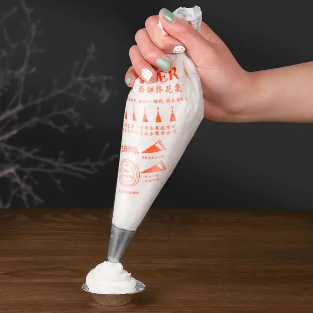 isposable Piping Bags 100PCS Kit Professional Cake Decorating Tools for Cupcakes Baking Fondant Pastry Cream Accessories