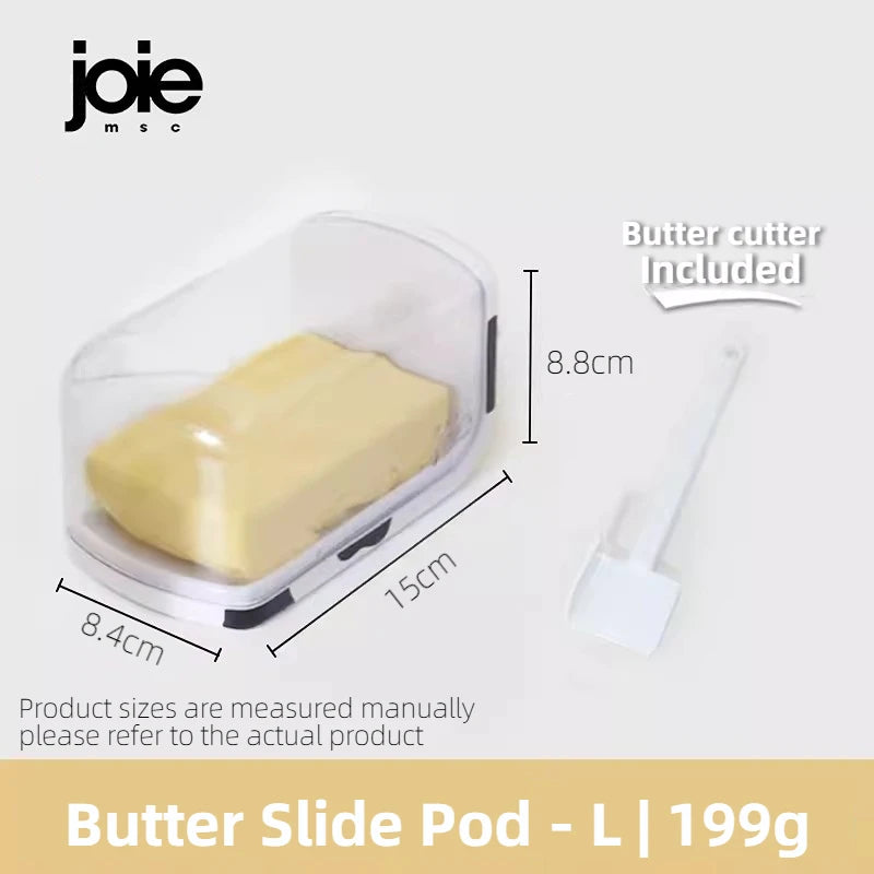 Joie MooMoo Butter Dish with Lid Butter container Butter Storage Box for Refrigerator Butter Cheese Storage Box Tableware