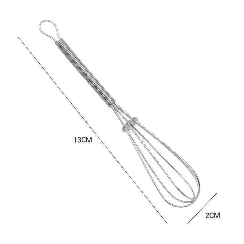 Stainless Steel Whisk Manual Egg Whisk Nonstick Wire Egg Beater Mini Whisks Balloon Wires DIY Kitchen Mini Whisk Kitchen Gadgets