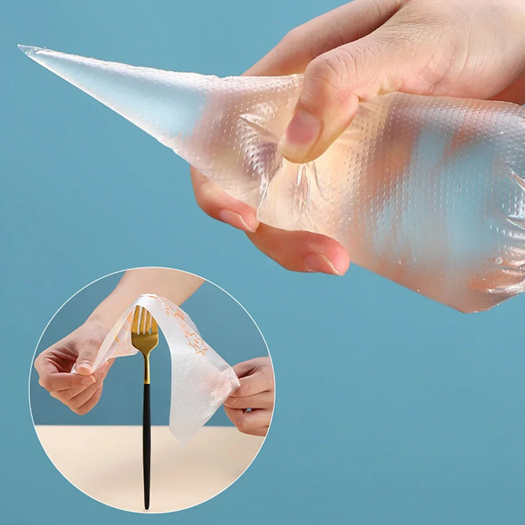 100 PCS Thick Disposable Pastry Bags DIY Cake Cream Decoration Piping Bag Icing Bag Baking Supplies Pastry Sleeves