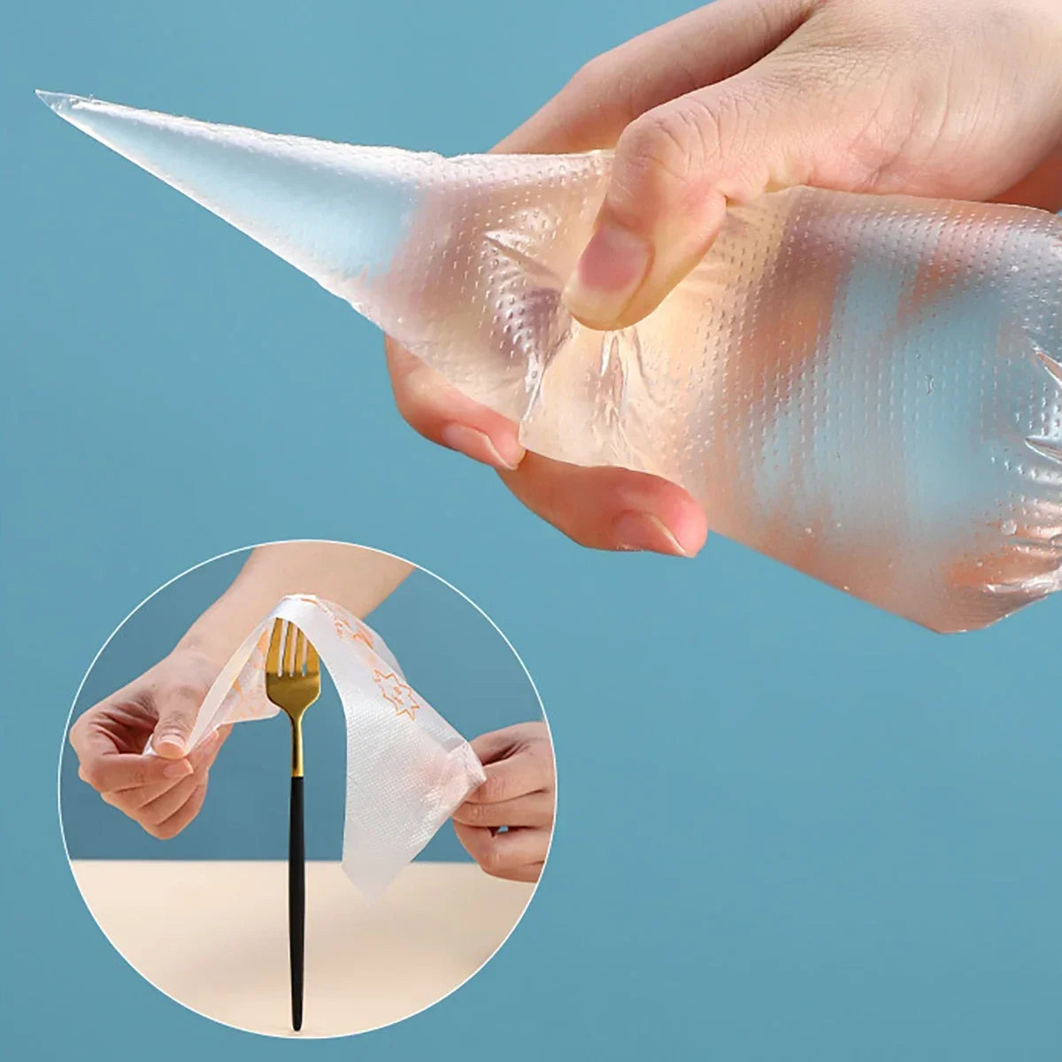 100 PCS Thick Disposable Pastry Bags DIY Cake Cream Decoration Piping Bag Icing Bag Baking Supplies Pastry Sleeves