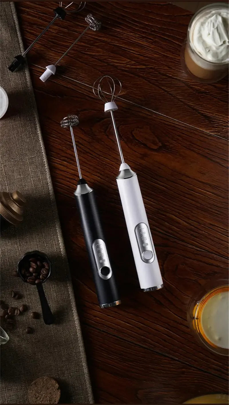 Rechargeable Wireless Electric Milk Frother Coffee Blender Egg Beater Whisk Milk Shaker Mixer Foamer Food Blender