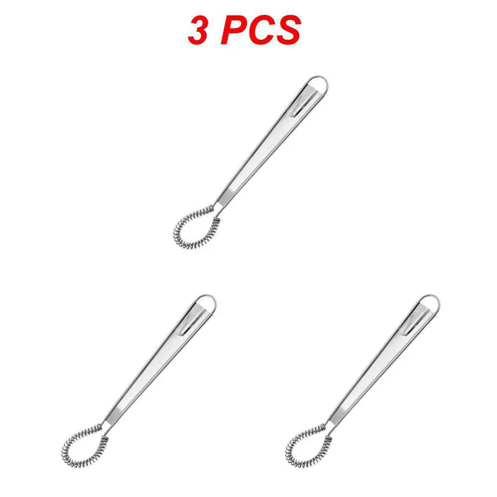 Stainless Steel Magic Hand Held Spring Whisk Mini Kitchen Eggs Sauces Mixer Spring Beater Hand Honey Cream Stir