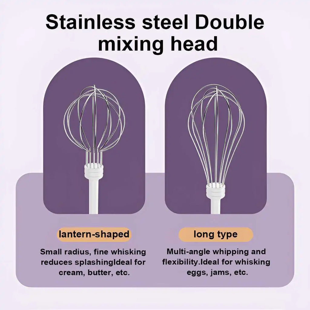 Portable Mixer Handheld Electric Egg Beater 1PCS Cordless Electric Food Mixer Three Speed Settings Kitchen Tools