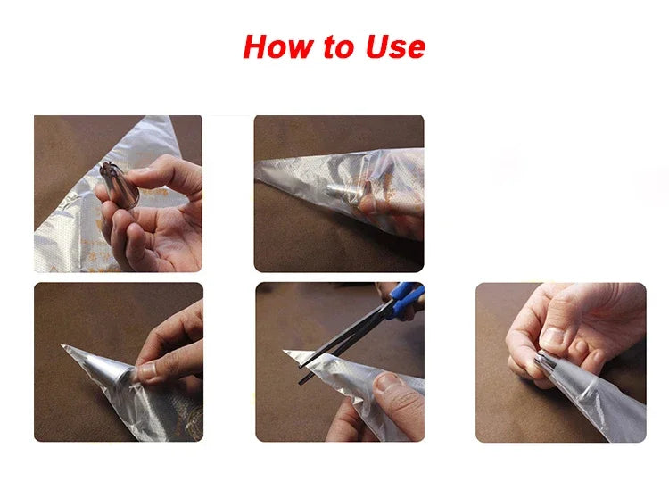 100/50/20 PCS S/M/L Disposable Pastry Bag Cake Cream Decorating Bag Icing Kitchen Baking Piping Bag Pastry Tip Tool Cake Tools