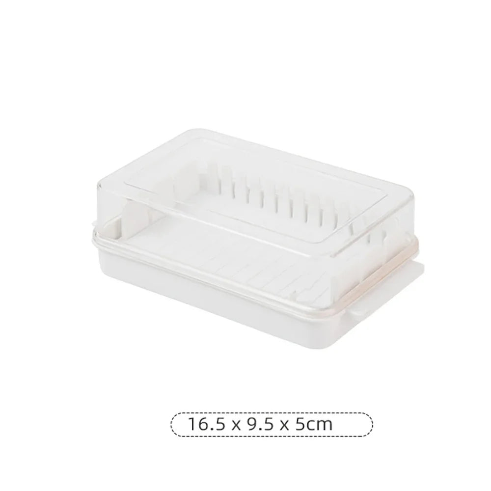 Butter Cutting Storage Box Transparent Large-capacity Low-temperature Resistant Refrigerator Storage Cheese Fresh-keeping Box