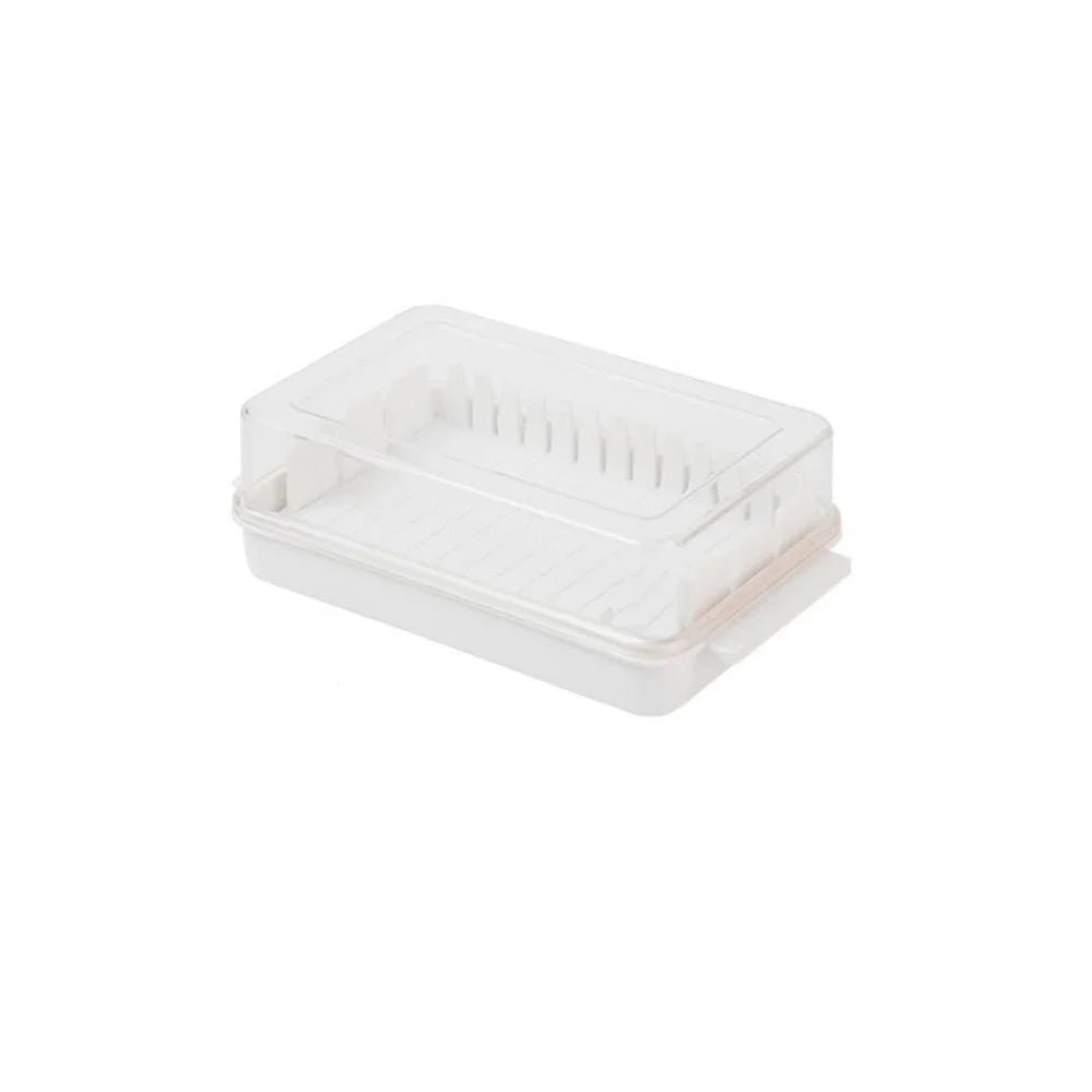 1pc Butter Dish Storage Box Lid Covered Keeper Plastic Lid for Airtight Storage of Cheese Tray Kitchen Tools