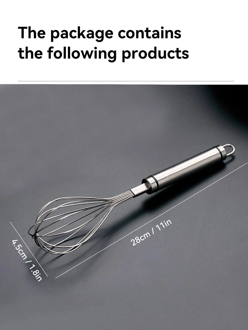 WORTHBUY Egg Whisk Stainless Steel Kitchen Balloon Whisks Manual Egg Beater Blender Egg Mixing Mixer Tools