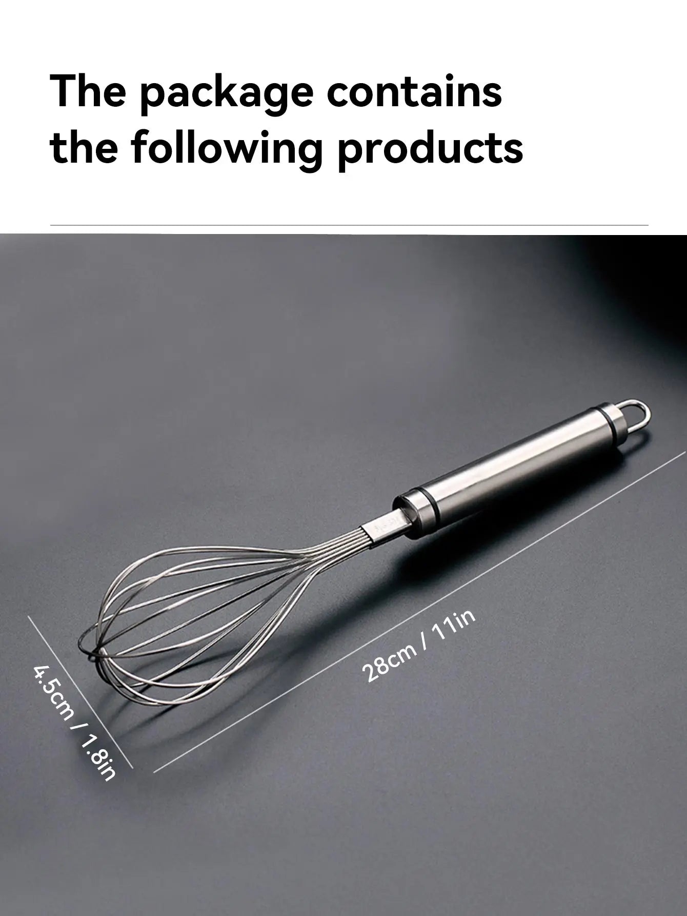 WORTHBUY Egg Whisk Stainless Steel Kitchen Balloon Whisks Manual Egg Beater Blender Egg Mixing Mixer Tools