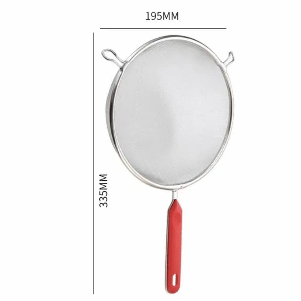 Stainless Steel Food Strainer Colander Easy to Clean Rust-Proof Matcha Sifter Small 14 16 18 20 22cm Tea Strainer for Kitchen