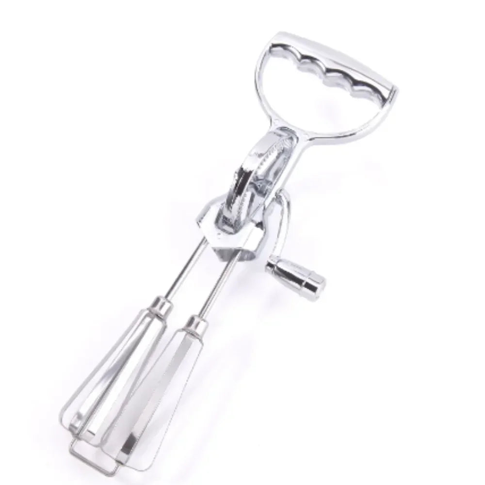 Egg Beater Stainless Steel Manual  - Dual Rotation - Multifunctional - Kitchen Utensils，Manual Breast Beater, Cream Mixer