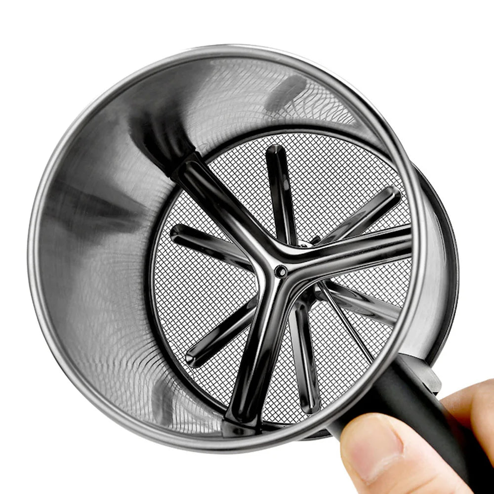 Hight Quality Powder Sugar Shaker With Hand Press Design Stainless Steel Flour Sifter For Baking Fine Mesh Flour Sifter Sieve