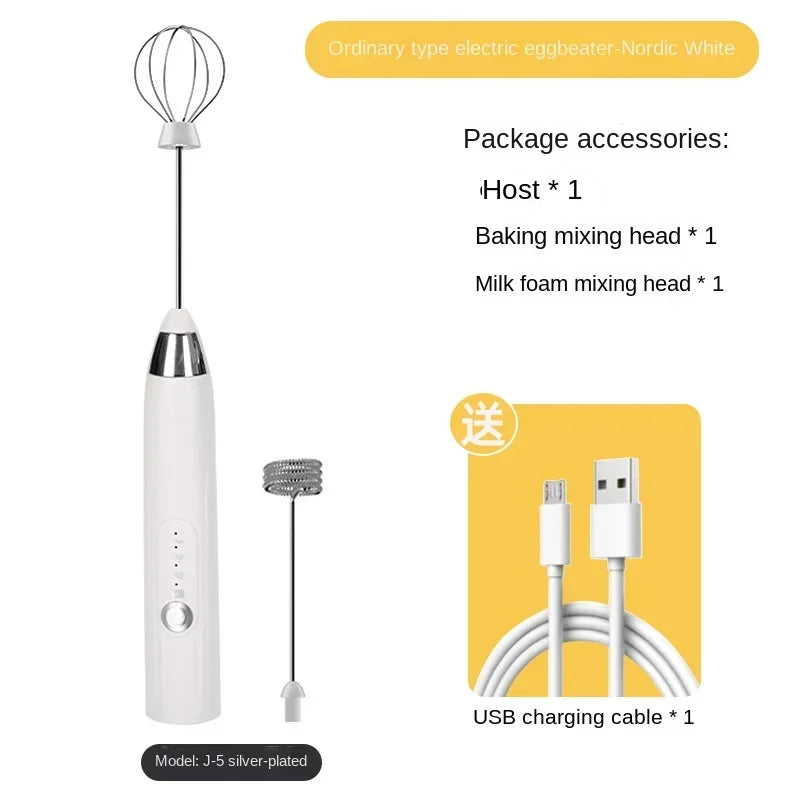 Rechargeable Wireless Electric Milk Frother Coffee Blender Egg Beater Whisk Milk Shaker Mixer Foamer Food Blender