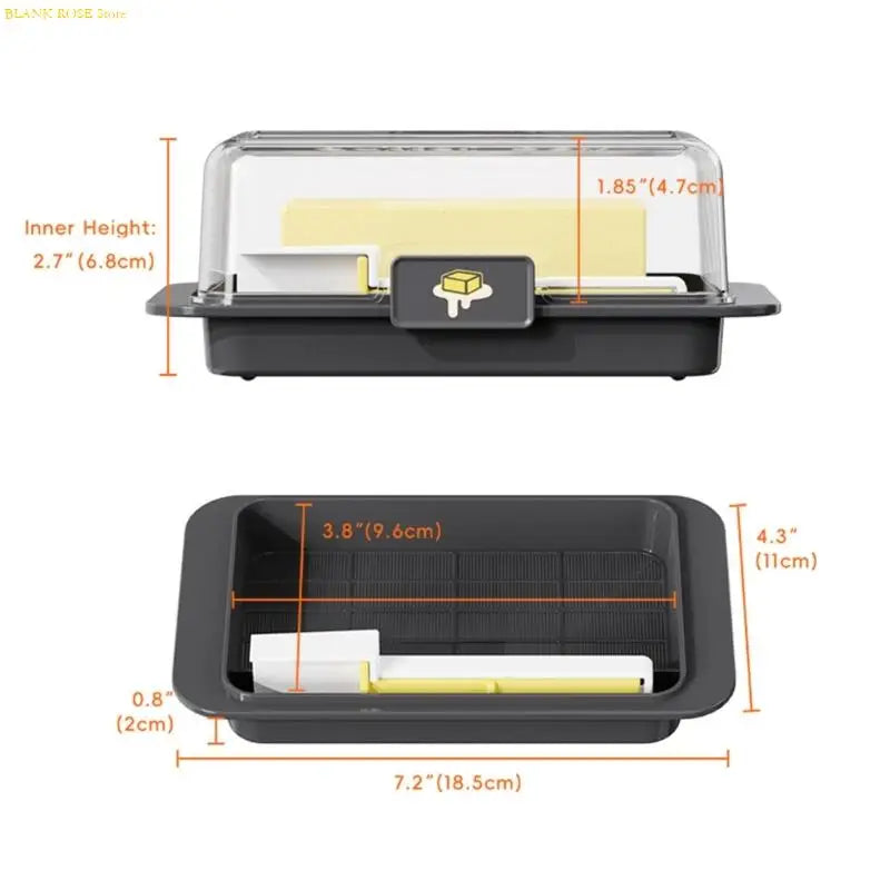 NEW Butter Dish with Lid Butter Dividing Storage Box Container Kitchen Storage Seal Butter Splitting Box Cheese Keeper Box