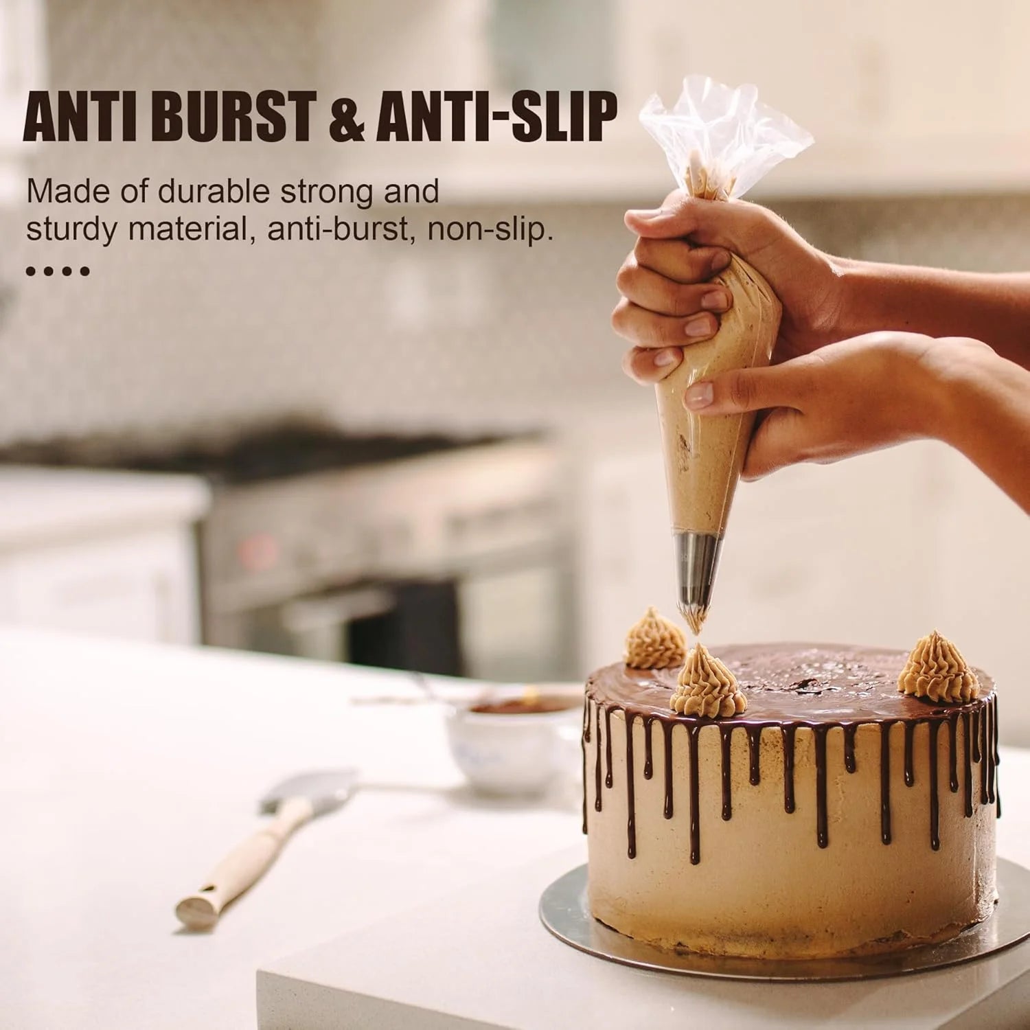 Tainless Steel Piping Tips SPiping Bags Set with 100 Disposable Bags Complete Cake Decorating Kit Convenient Baking Supplies Set