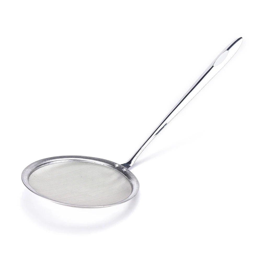 25/28/30cm Stainless Steel Wire Fine Mesh Oil Strainer Flour Colander Sieve Sifter Fryer Pastry Baking Tools Kitchen Accessories