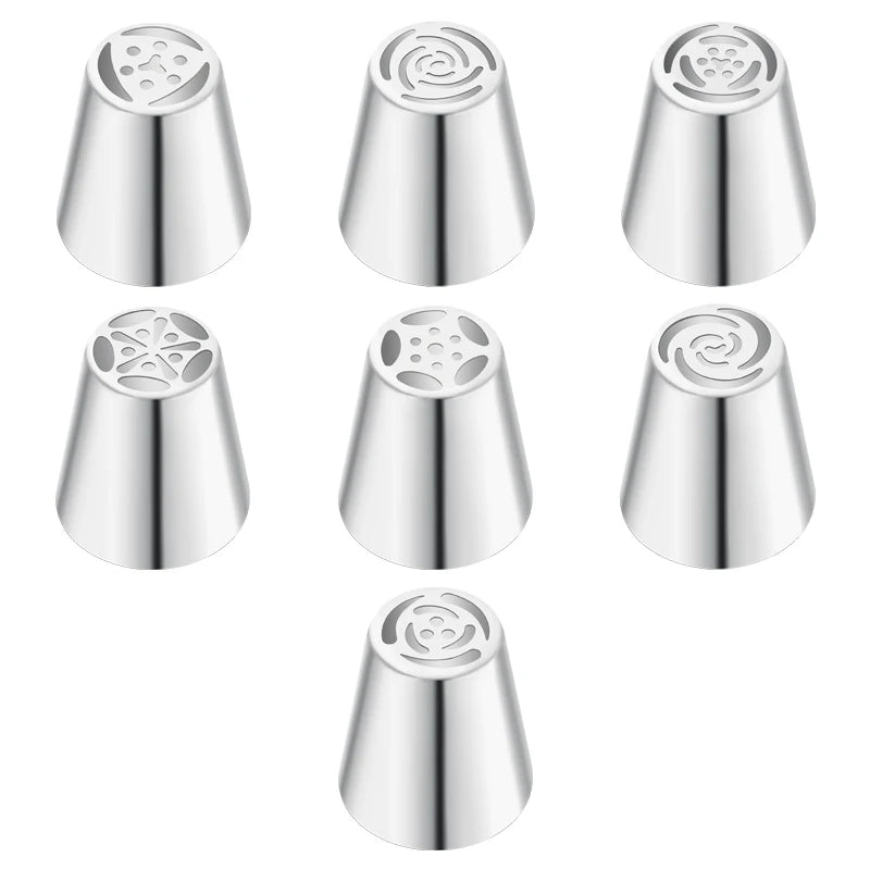 FAIS DU Russian Mounted Mouth Set Stainless Steel Kitchen Baking Supplies Set Cake Decoration Tools Nozzles Pastry Bag Set