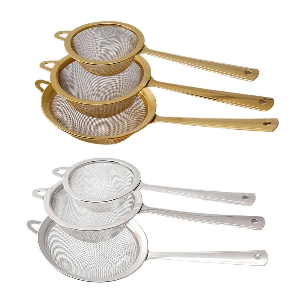 New Stainless Steel Matcha Sifter Very Fine Mesh Rust-Proof Tea Strainer Easy to Clean Small Food Sifters for Kitchen