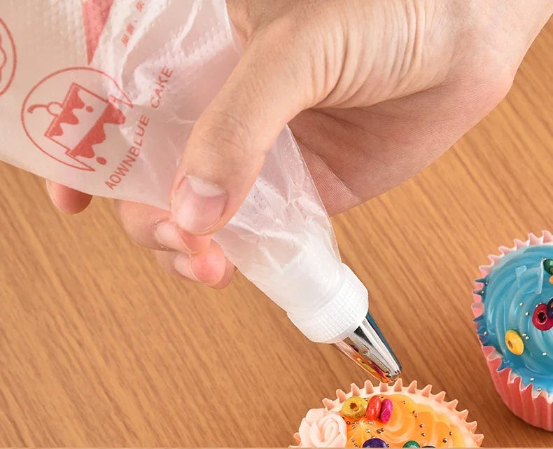 100/50/20 PCS S/M/L Disposable Pastry Bag Cake Cream Decorating Bag Icing Kitchen Baking Piping Bag Pastry Tip Tool Cake Tools